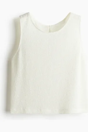 H&M Top en tejido texturizado