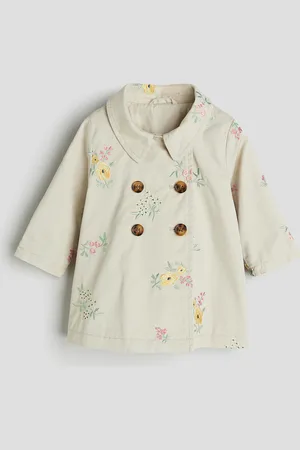 H&M Gabardina de algodón con bordado