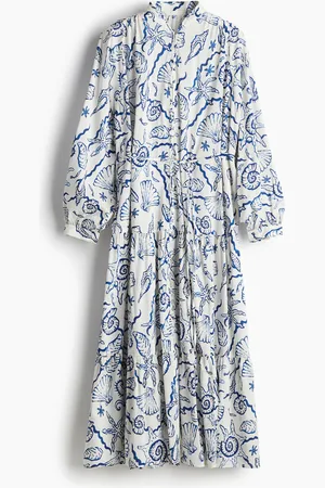 H&M Vestido maxi con capas