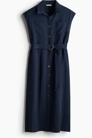 H&M Vestido con cinturón