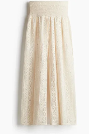 H&M Pantalón ancho con apariencia de encaje