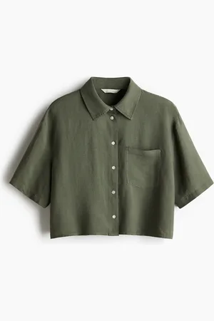 H&M Camisa en mezcla de lino