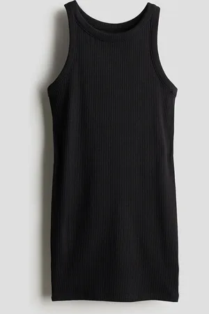 H&M Vestido en punto acanalado