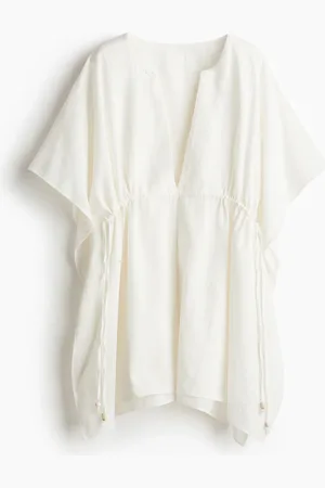 H&M Caftán playero con cordones de ajuste