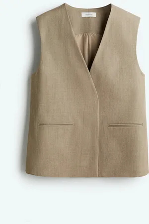 H&M Chaleco de traje con aberturas laterales
