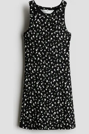 H&M Vestido acanalado de algodón
