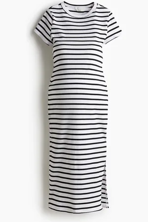 H&M MAMA Vestido playera acanalado