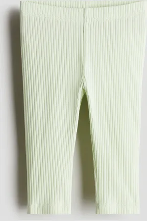H&M Leggings acanalados de algodón