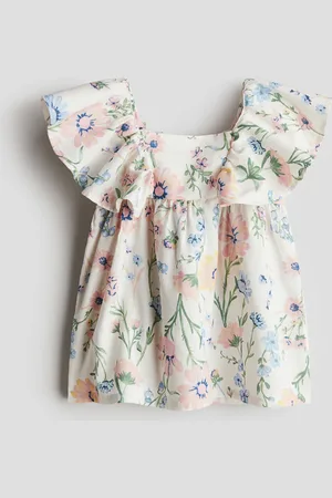 H&M Vestido con olanes