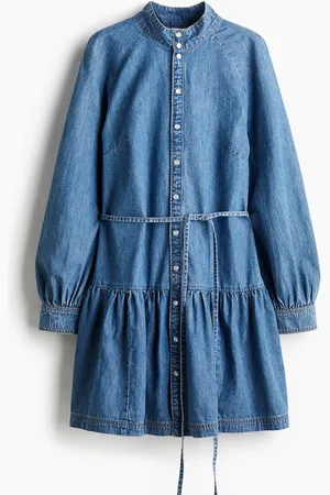 H&M Vestido de denim con cinturón