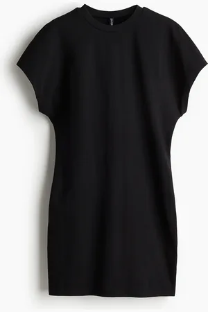 H&M Vestido de manga corta en punto