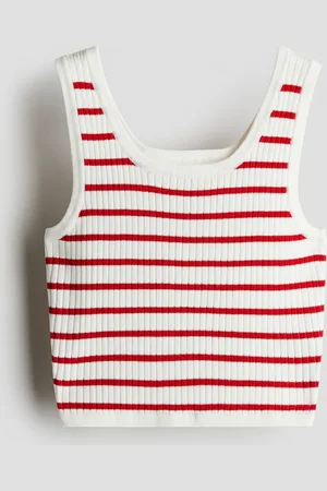 H&M Top sin mangas en tejido acanalado