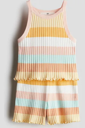 H&M Conjunto de 2 piezas en tejido acanalado