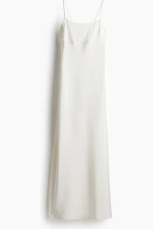 H&M Vestido maxi con detalle de lazos