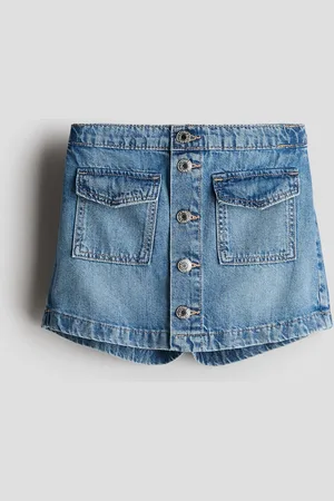 H&M Falda short en denim de algodón