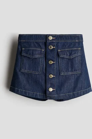 H&M Falda short en denim de algodón