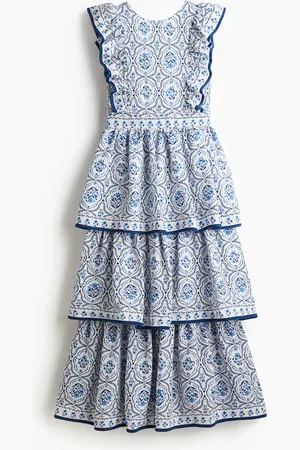 H&M Vestido con olanes