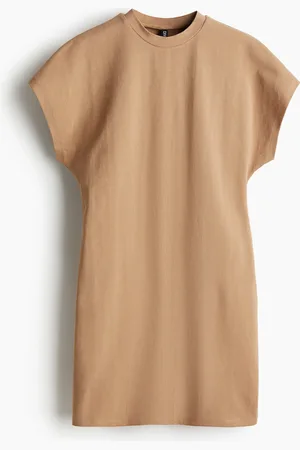 H&M Vestido de manga corta en punto