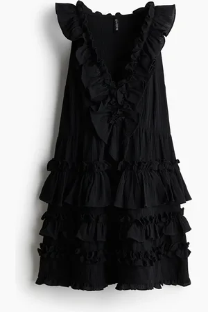 H&M Vestido con olanes