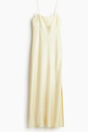 H&M Vestido maxi con detalle de lazos