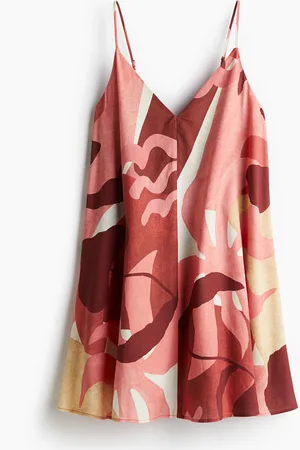H&M Vestido mini en mezcla de lino