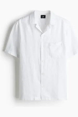 H&M Camisa Resort Regular Fit en lino