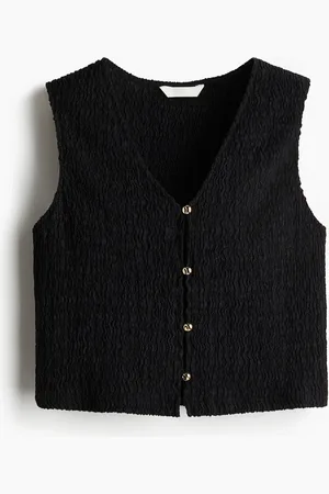 H&M Chaleco en punto texturizado