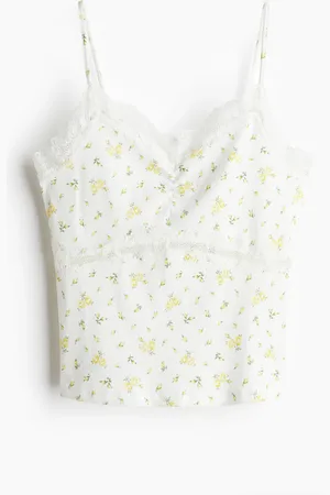 H&M Top de tirantes con encaje