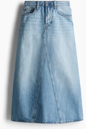 H&M Falda línea A en denim
