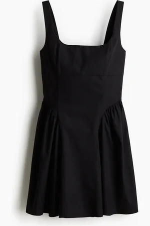 H&M Vestido de algodón con espalda descubierta