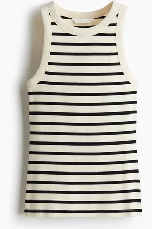 H&M Top acanalado sin mangas
