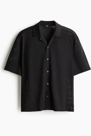 H&M Camisa resort Loose Fit en malla