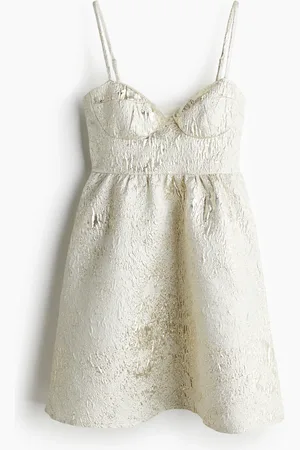 H&M Vestido en tejido jacquard