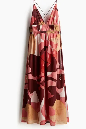 H&M Vestido maxi de crepé