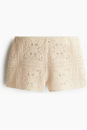H&M Shorts mini apariencia de crochet
