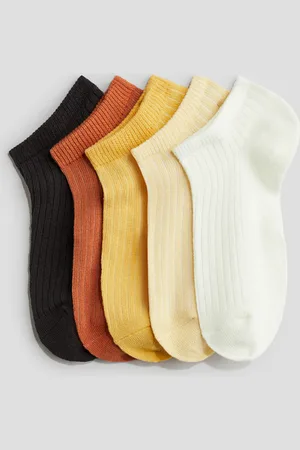 H&M 5-pack Calcetines al tobillo en tejido acanalado