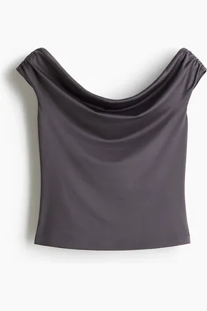H&M Top drapeado a los hombros