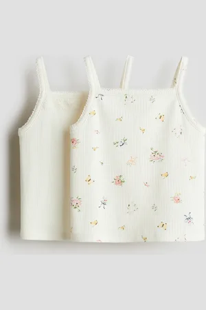 H&M 2-pack Tops de tirantes en algodón