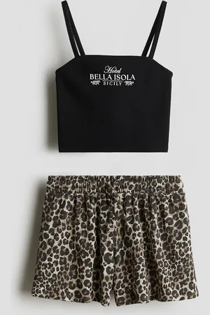 H&M Conjunto de 2 piezas con top y shorts