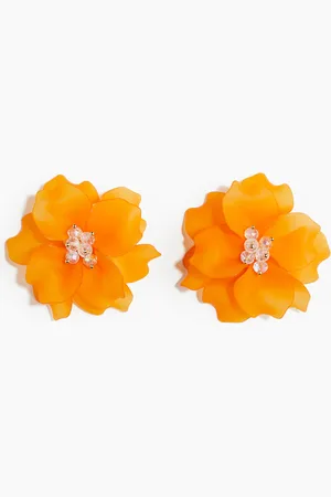 H&M Aretes de botón con diseño de flor