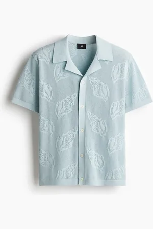 H&M Camisa resort Regular Fit en tejido jacquard