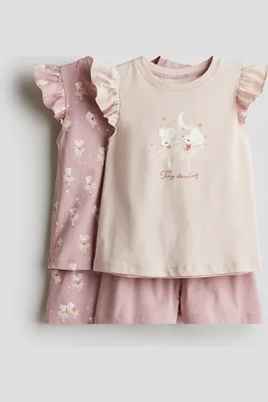 H&M 2-pack Pijamas con mangas mariposa