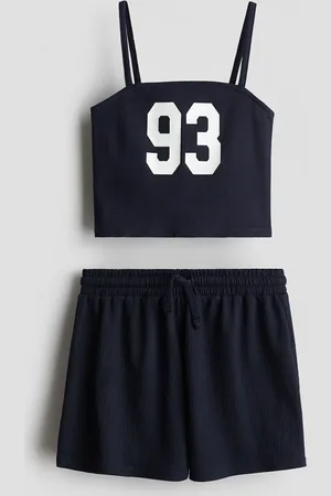 H&M Conjunto de 2 piezas con top y shorts