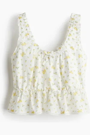 H&M Top fruncido con peplum