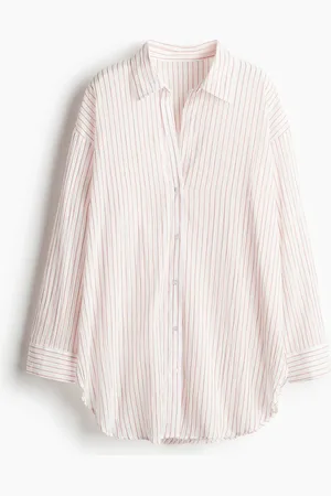 H&M Camisa larga de algodón
