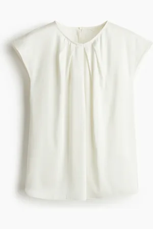 H&M Blusa con diseño plisado al frente