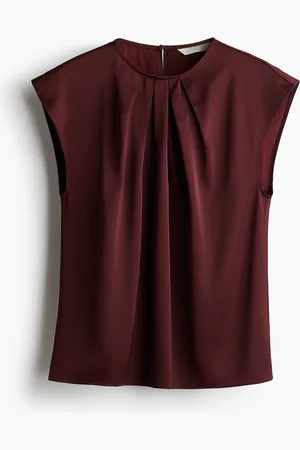 H&M Blusa con diseño plisado al frente