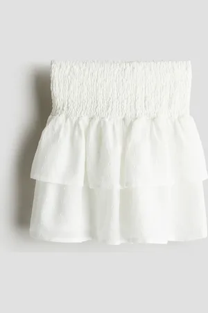 H&M Falda en punto smock