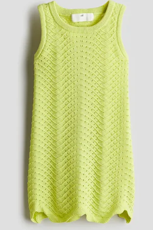 H&M Vestido en algodón texturizado