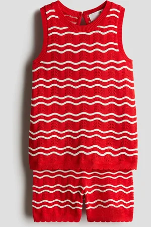 H&M Conjunto de 2 piezas en tejido pointelle